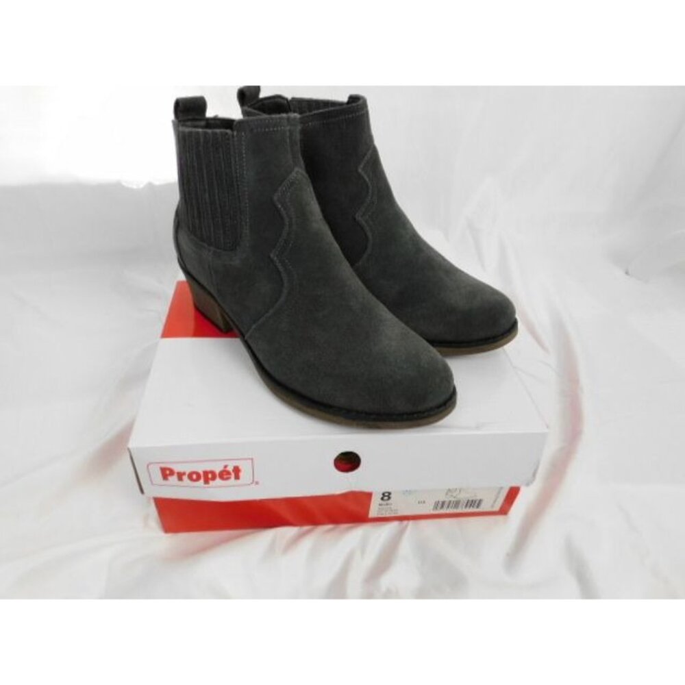 Propet Reese Dark Grey Ankle Boot Women's size 8 M Excellent Condition - Picture 5 of 11